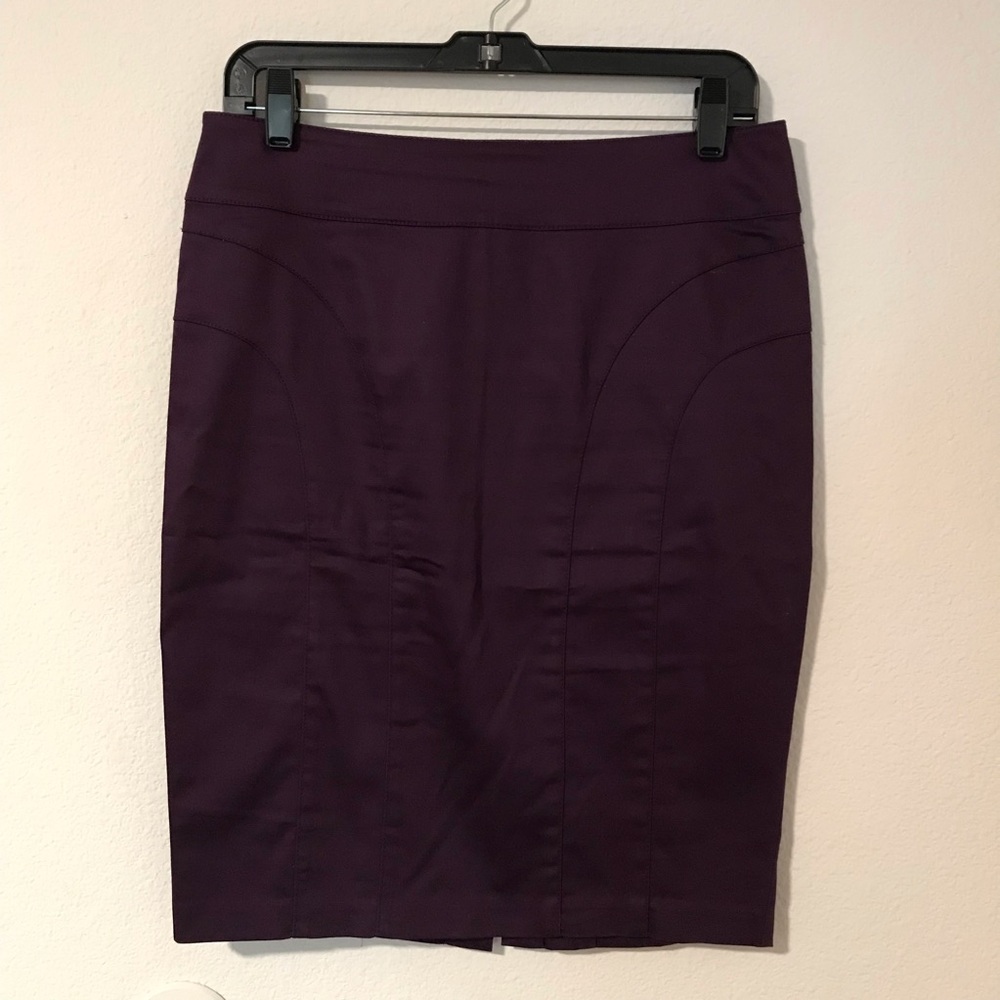 H&M Deep Purple Pencil Skirt